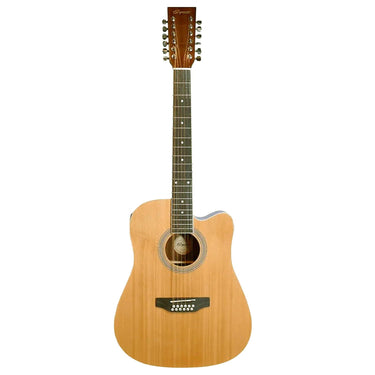 Guitarra Texana Segovia Electroacustica Con Afinador 12 Cuerdas Sgc12nta